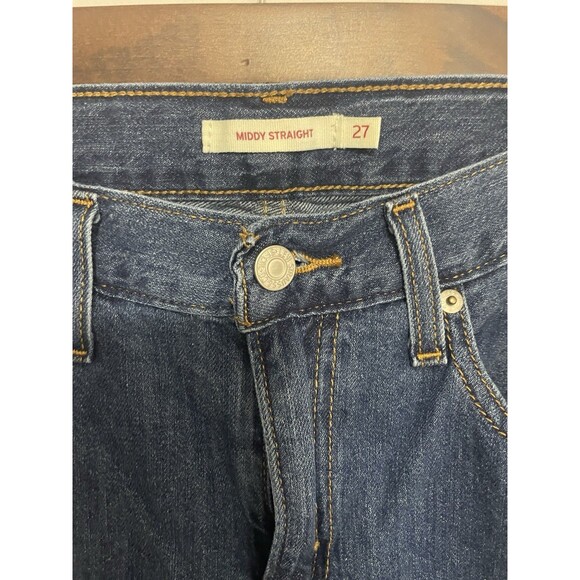 Levi’s Middy Straight Jeans Medium Wash Women’s 27 - Picture 4 of 12